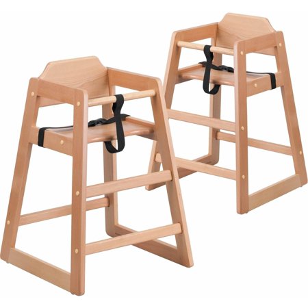 Flash Furniture 2-Pack HERCULES Series Stackable Baby High Chair, Multiple Colors