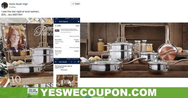 The Pioneer Woman Stainless Steel Copper Bottom Cookware Set – Walmart Clearance Find
