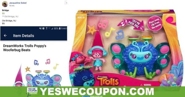 DreamWorks Trolls Poppy’s Wooferbug Beats – Walmart Clearance Find