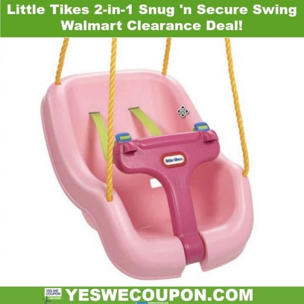 *HOT* Little Tikes 2-in-1 Snug ‘n Secure Swing – Walmart Clearance Find