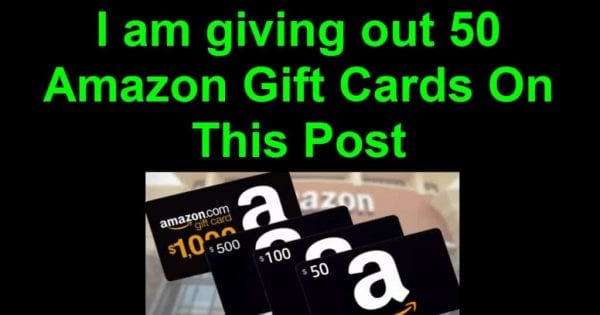 I Am Giving Out 50 FREE Gift Cards – Click The Link And Find Out More!