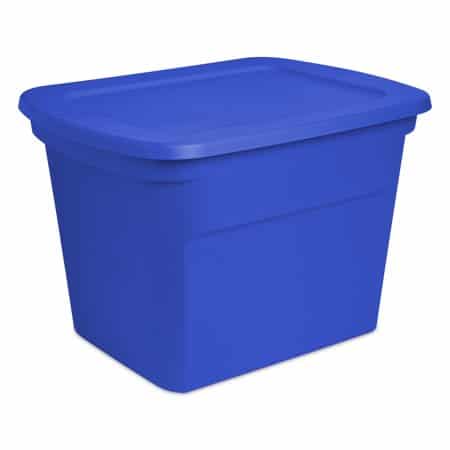 OMG Sterilite 18 Gallon Tote Cobalt ONLY $1 (WAS $5.28)