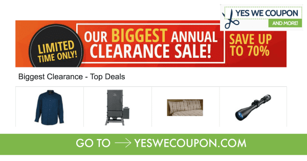 Huge Clearance At Cabela’s Up To 70% Off Storewide!
