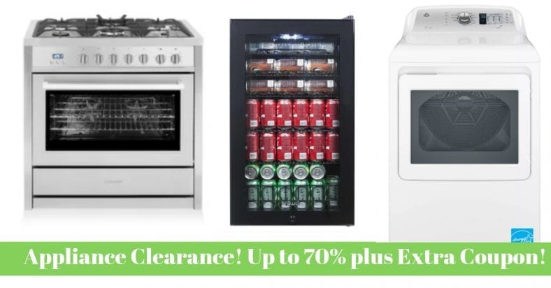 Home Appliance Clearance! 70% & Extra Coupon!