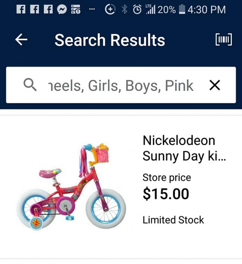 GO! GO! Nickelodeon 12-inch bike only $15!!