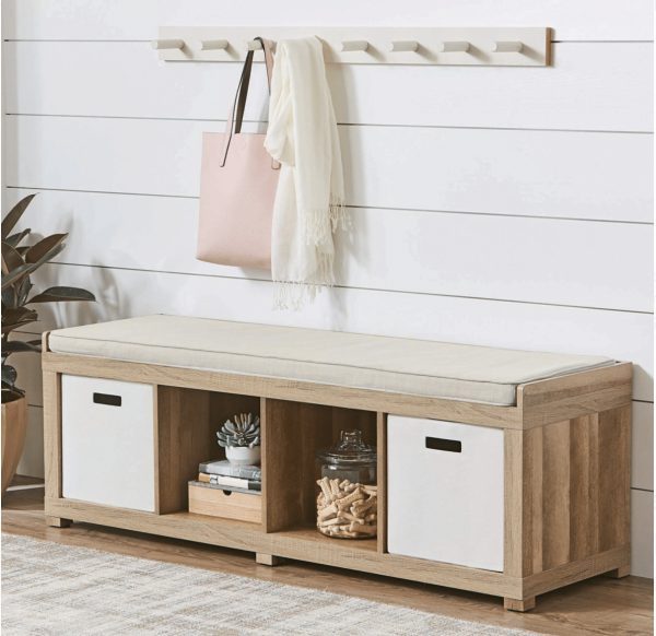 PRICE DROP! Better Homes and Gardens 4-Cube Organizer Storage Bench!!