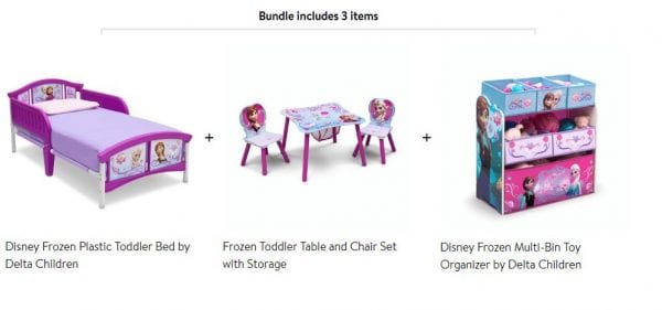 HOLY MOLY!!! Frozen 3 piece bedroom set 25.00! Walmart Clearance