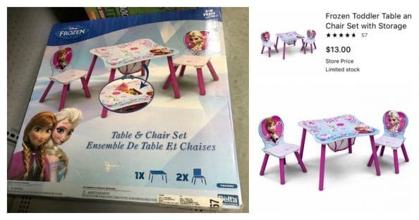 frozen table and chairs smyths