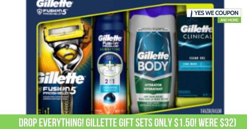 Gillette Gift Sets ONLY $1.50 (were $32)