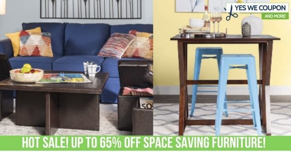 Yes! Up to 65% off Space Saving Furniture PLUS Extra Stackable Coupon!