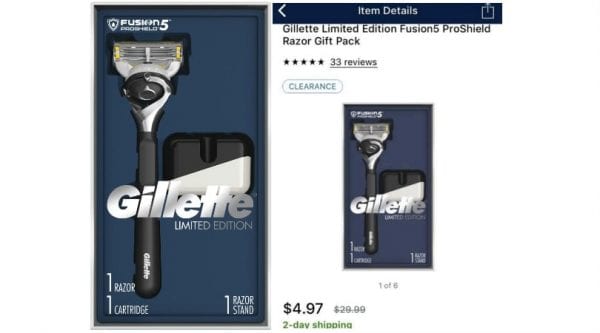 Gillette Fusion5 Proshield Gift Set ONLY $5 (Reg $30)