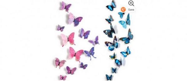 3D Butterfly Wall Decor ONLY 99 Cents For The Full Set!