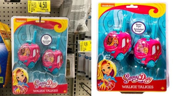 Sunny Day Walkie Talkies ONLY $4.50
