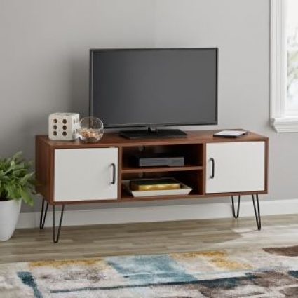 Mid-century Two-tone Tv Stand Deal!