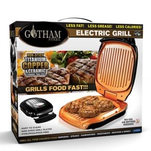 Gotham Steel Copper Electric Grill ONLY $10!