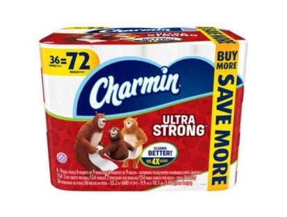 Charmin Ultra Strong Sale 72 Rolls for $3.00
