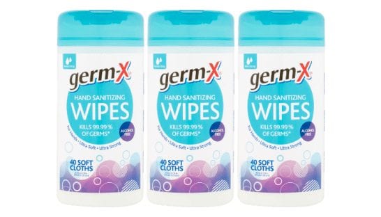 Germ-X Hand Sanitizing Wipes 10¢