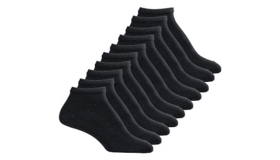 Ladies NoShow Socks 10-Pack $1
