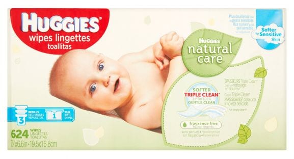 Huggies Natural Care Wipes ONLY $2.24