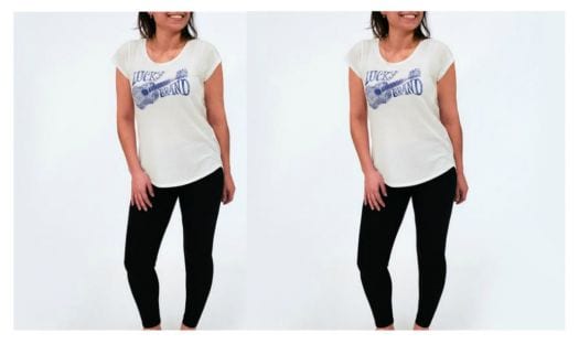 92% Off Lucky Brand Women’s T-Shirt & Black Leggings-ONLY $5!
