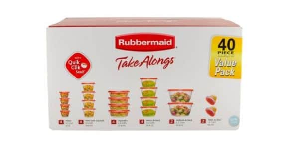 Rubbermaid Storage Containers 40ct Only $9.98 BLACK FRIDAY PRICE!