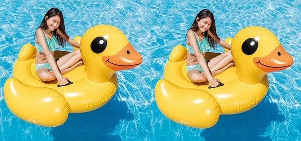 Inflatable Yellow Duck Pool Toy only $2