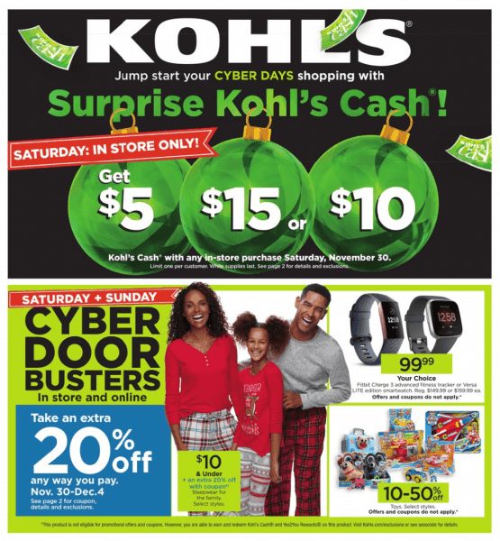Kohls Cyber Monday Ad Scan Leaked