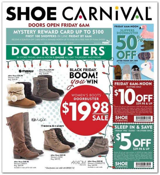 Shoe Carnival Black Friday Ad