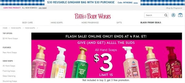 FLASH SALE BATH AND BODY WORKS SOAP ONLY $3