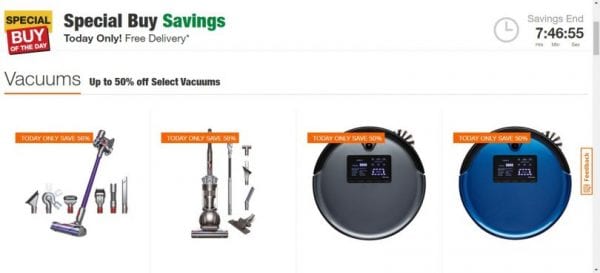 58% OFF Vacuums Today!