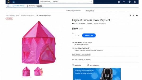 GigaTent Princess Tower Play Tent CRAZY CHEAP Online!