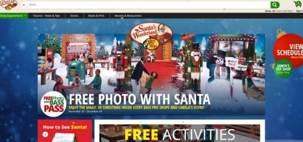 Screenshot 2019 11 20 Santas Wonderland Bass Pro Shops