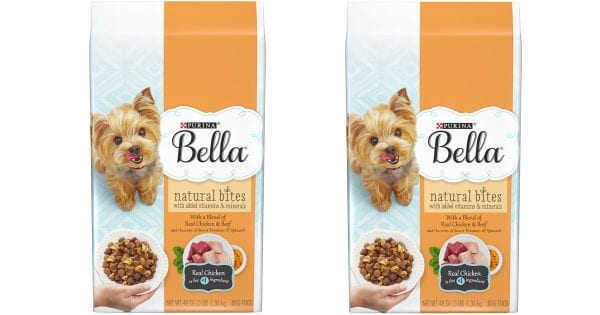 Purina Bella Natural Bites Dog Food, 3 lb Bag Only $2.85
