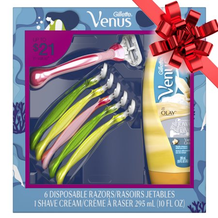 Gillette Venus Tropical Women's Disposable Razors Holiday Gift Pack