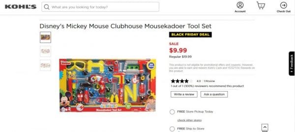 Mickey Mouse Mousekadoer Tool Set ONLY $9.99 – BLACK FRIDAY PRICE
