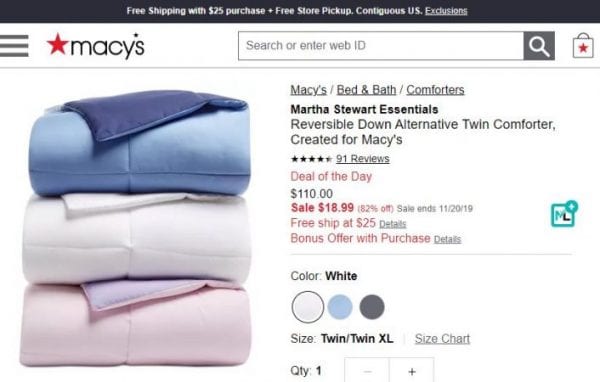 Crazy Cheap! Twin Reversible Comforters over 80% off!