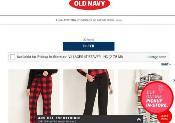 Old Navy PJ Pants just $5! (80% off!)