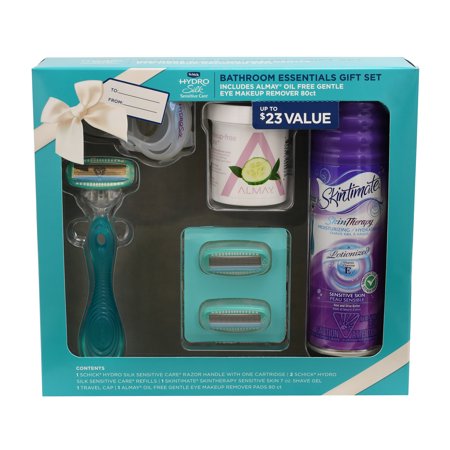 Schick Hydro Silk Bathroom Essentials Holiday Gift Set including 1 Razor, 2...