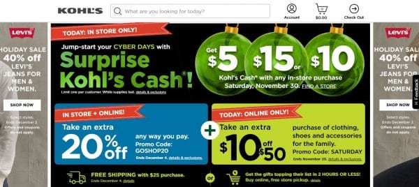 Kohl’s STACKING CODES for Cyber Monday!