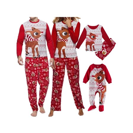 Christmas Family Matching Pyjamas Pajamas Set Xmas Santa Sleepwear Nightwear Ca