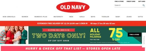 Old Navy 75% Off Holiday Pajamas For the Family!!