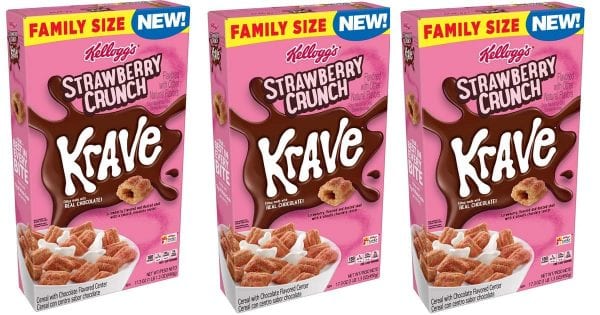 Kellogg’s Krave Strawberry Crunch ONLY 50 CENTS! (reg $3.64)