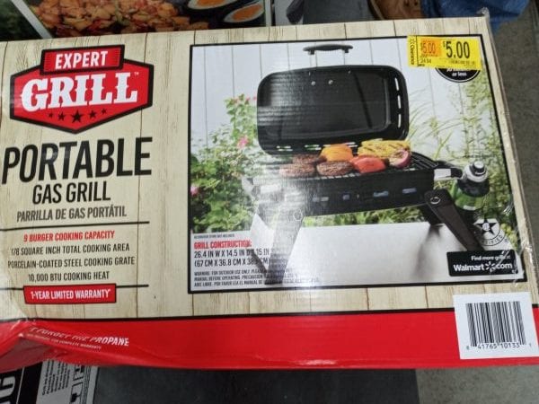 Portable Gas Grill only $5 at Walmart!