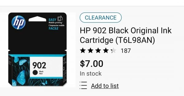 HP BLACK INK ONLY $7.00!!!!