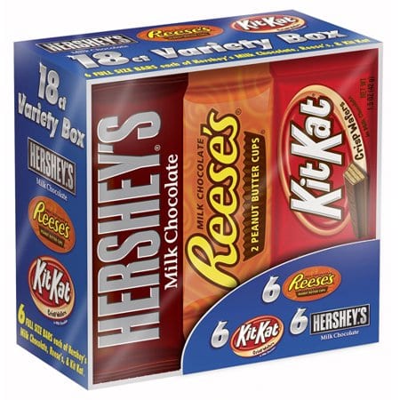 Hershey’s Candy Bars Variety Pack – 18ct only $5 (reg $13)