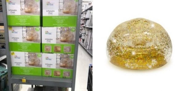 Mainstays Glitter Inflatable Chair JUST $5!