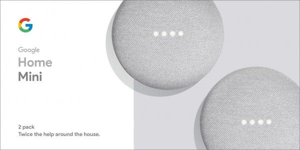 Google Home Mini 2 PK Only $11 (Was $100)