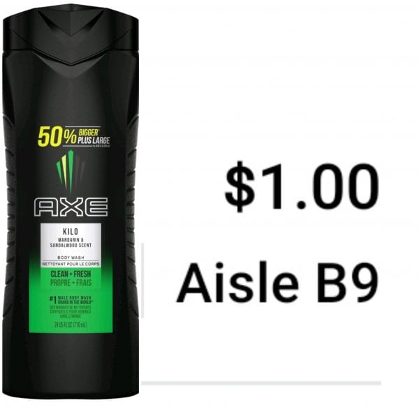 AXE Body Wash for $1 At Walmart! RUN!!