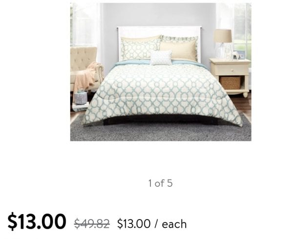 Mainstays Bed In A Bag ONLY $13 at Walmart!!!!