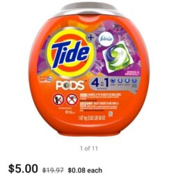 Tide Pods Laundry Detergent NOW $5 at Walmart!